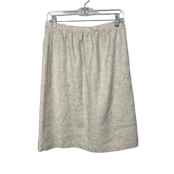 Vintage Woven Cream Skirt USA Size 14 - Picture 1 of 5